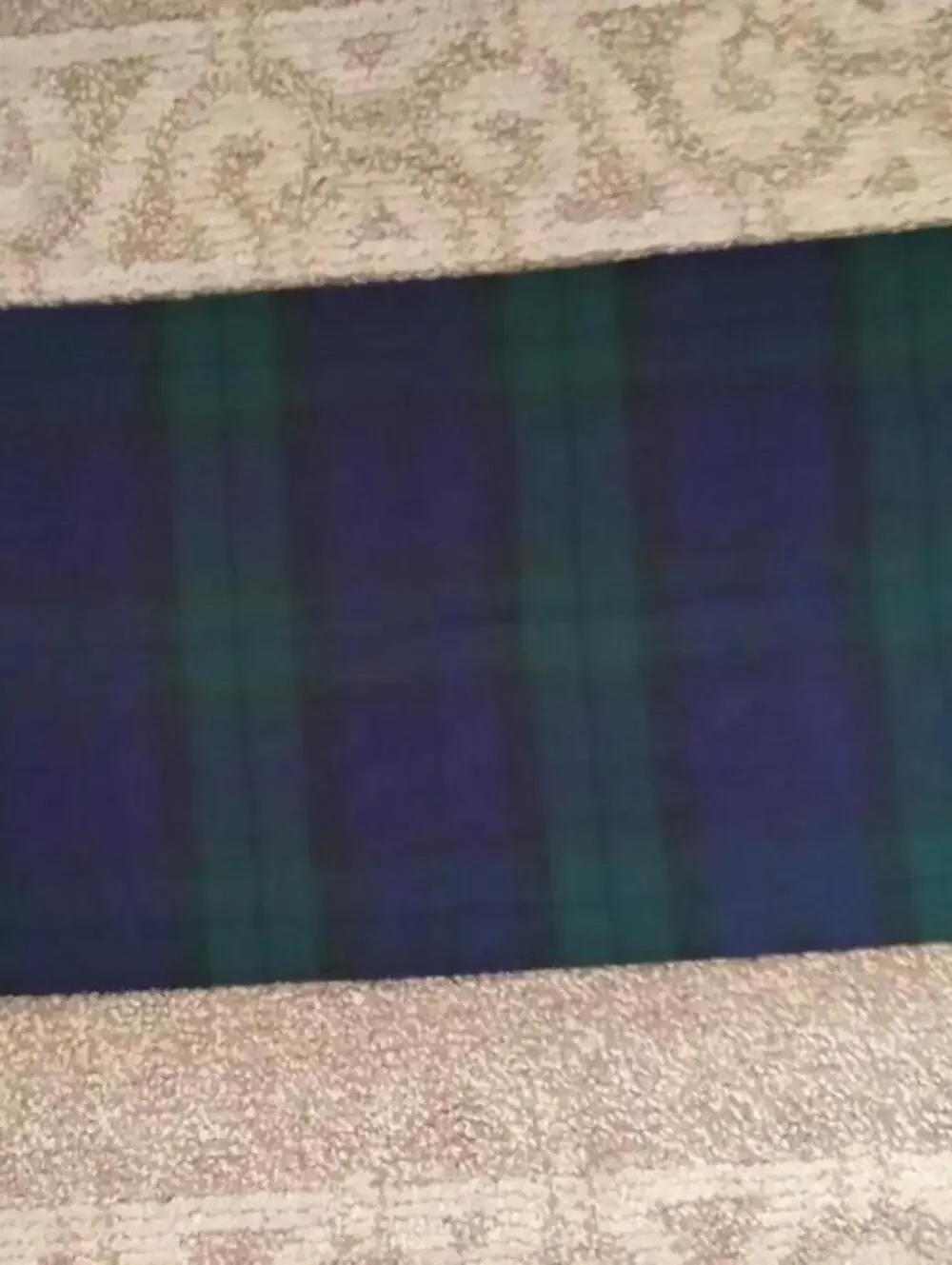Christian Dior Vintage Black Watch Scarf Monsieur Plaid Cashmaire Line Unisex